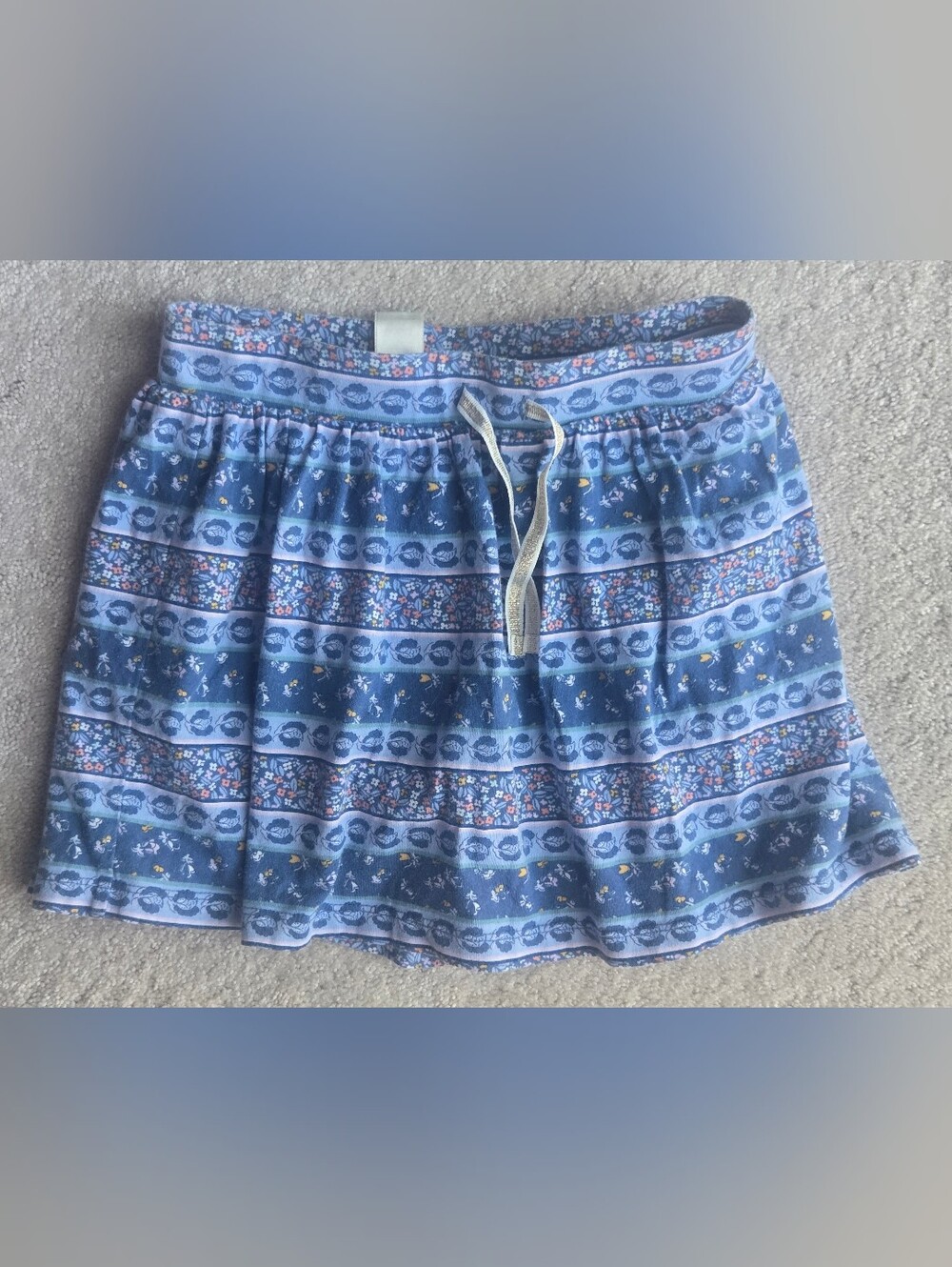 OshKosh B'gosh Blue Floral-Striped Mini Skirt